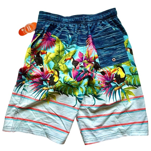 NEW Tropical Board Shorts /Swim Trunks with front & back pocket  - Sixe XXL - Picture 6 of 9